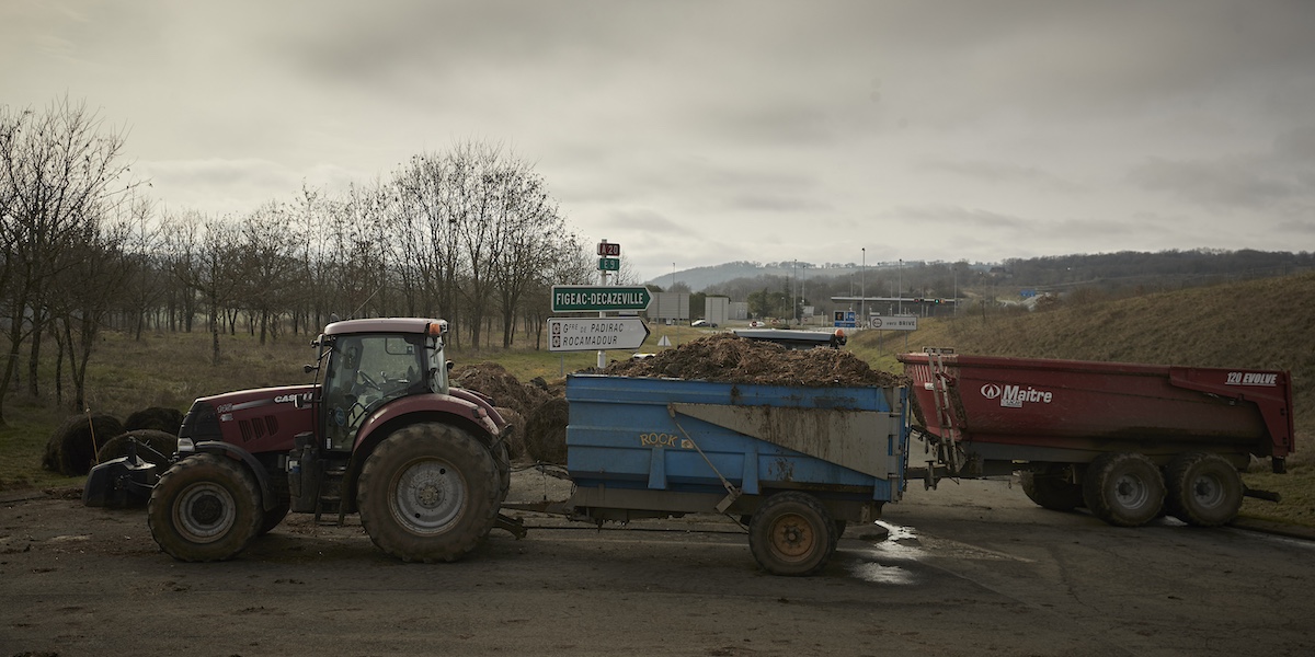 Proteste degli agricoltori in Francia (Kiran Ridley/Getty Images)