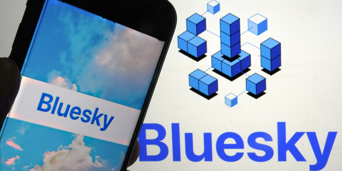 Il logo di Bluesky