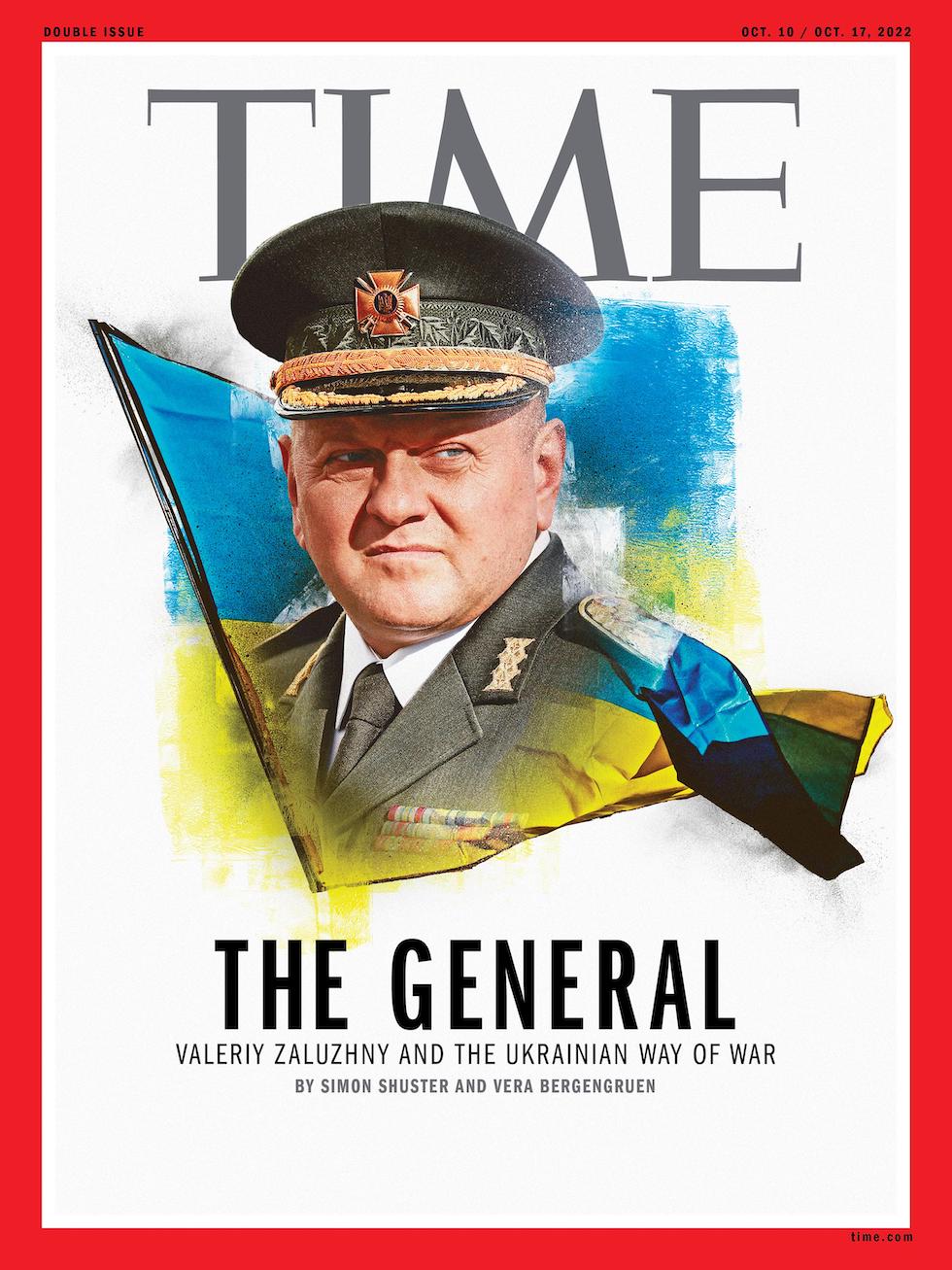 La copertina che Time ha dedicato a Zaluzhny nel settembre 2022