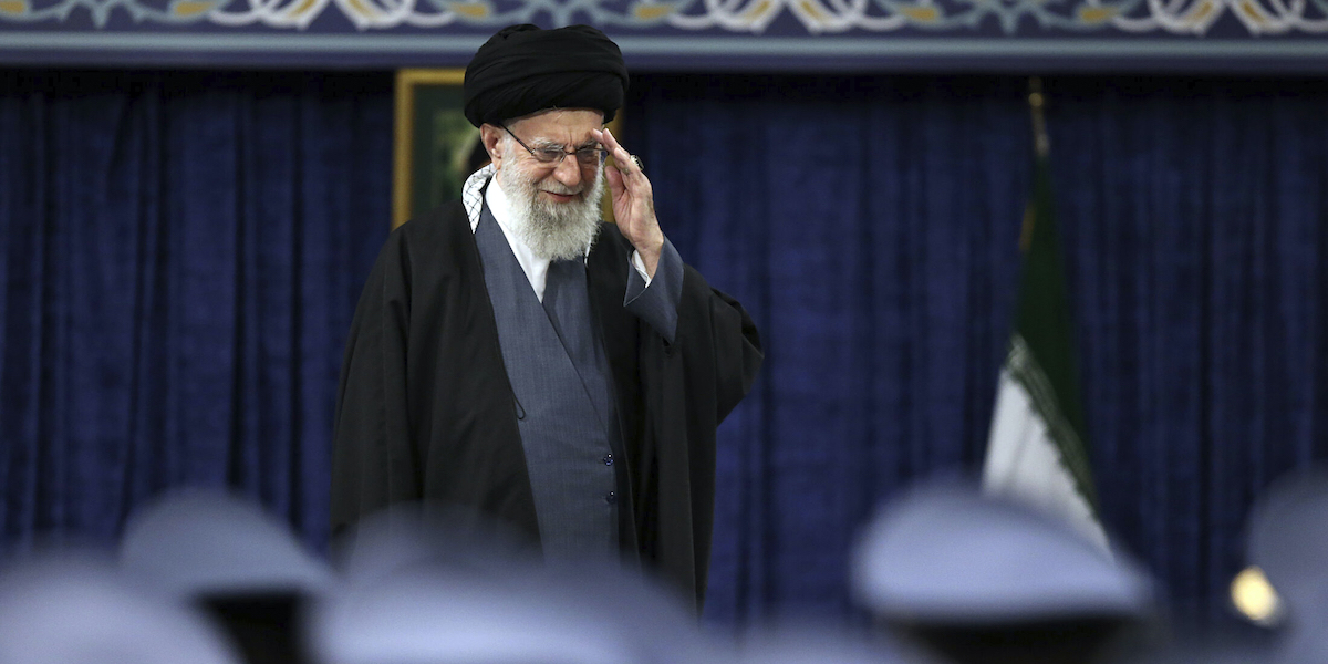 La Guida suprema dell'Iran, Ali Khamenei (Ufficio della Guida suprema via AP)