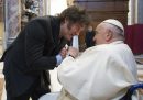 Il presidente argentino Javier Milei con papa Francesco