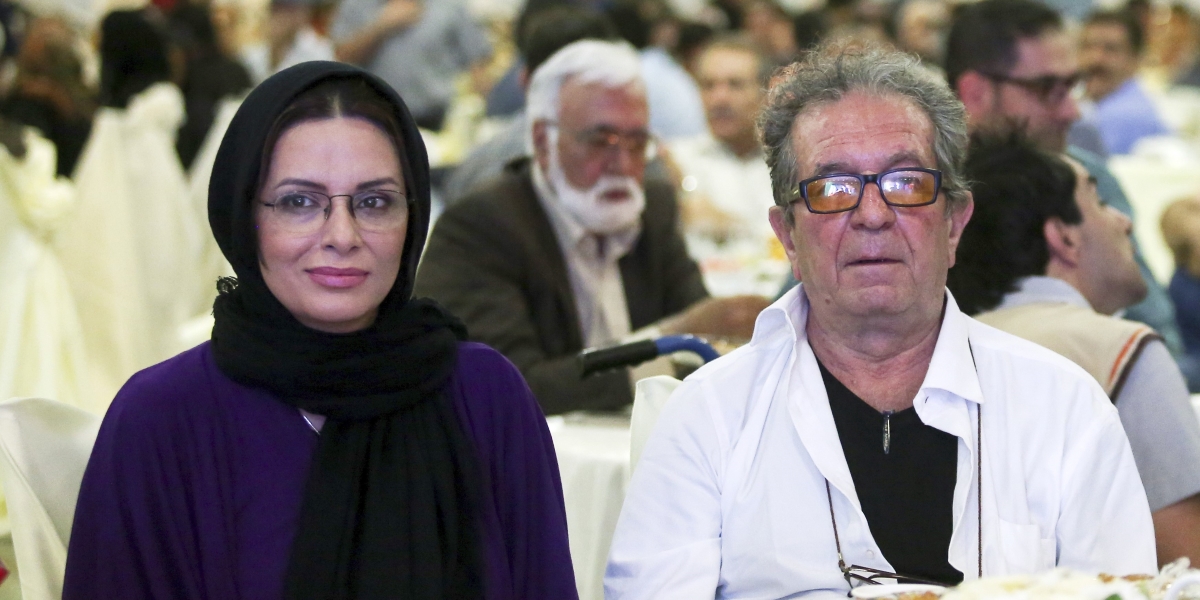 Vahideh Mohammadifar e Dariush Mehrjui (Abdolvahed Mirzazadeh, ISNA via AP)