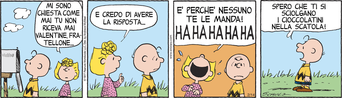 Peanuts 2024 febbraio 14