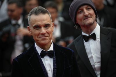 Robbie Williams alla prima di Killers of the Flower Moon al festival di Cannes, 2023
