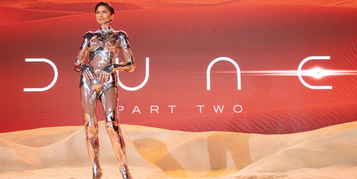 Zendaya con un abito d'archivio di Thierry Mugler alla prima di "Dune: parte II" a Londra, 15 febbraio 2023
(Jeff Spicer/Getty Images for Warner Bros. Pictures)