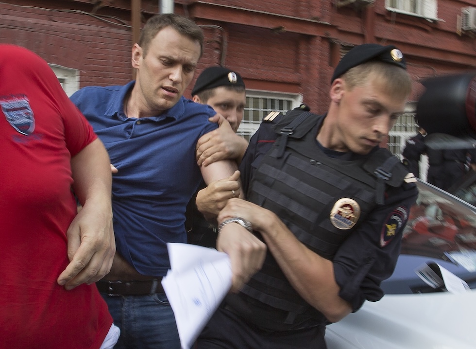 Navalny fermato dalla polizia a Mosca, il 10 luglio del 2013