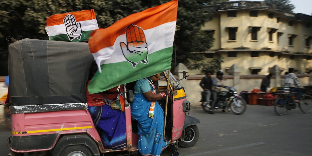 Sostenitori del Congresso nazionale indiano