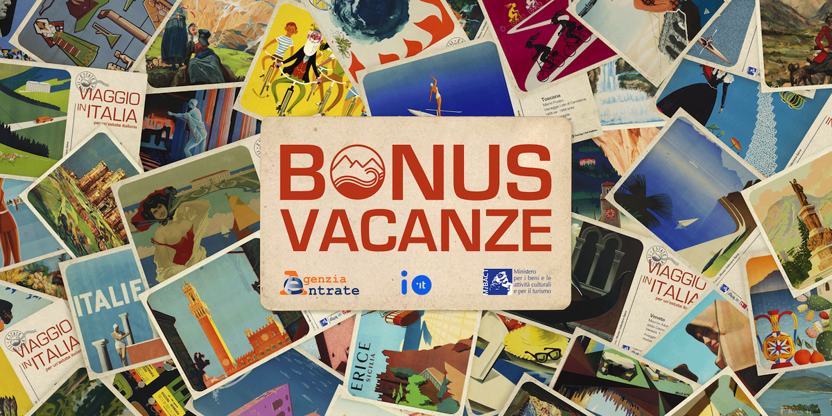 La pagina del "bonus vacanze" dal sito del ministero dei Beni Culturali
