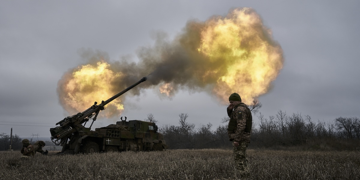 Soldati ucraini ad Avdiivka (AP Photo/Libkos, FILE)