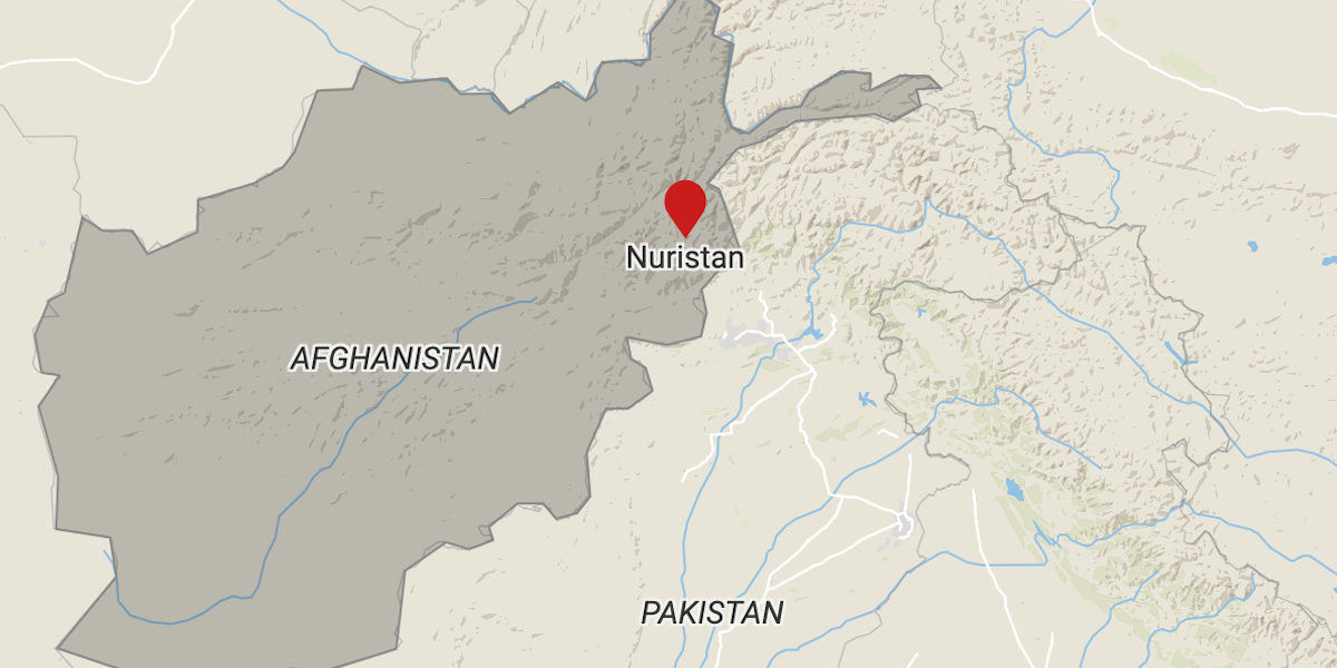 Dove si trova la regione del Nuristan, in Afghanistan