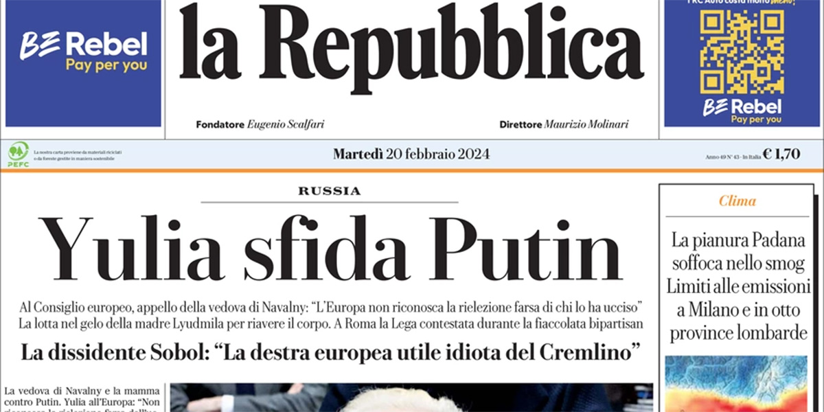 Le prime pagine di oggi