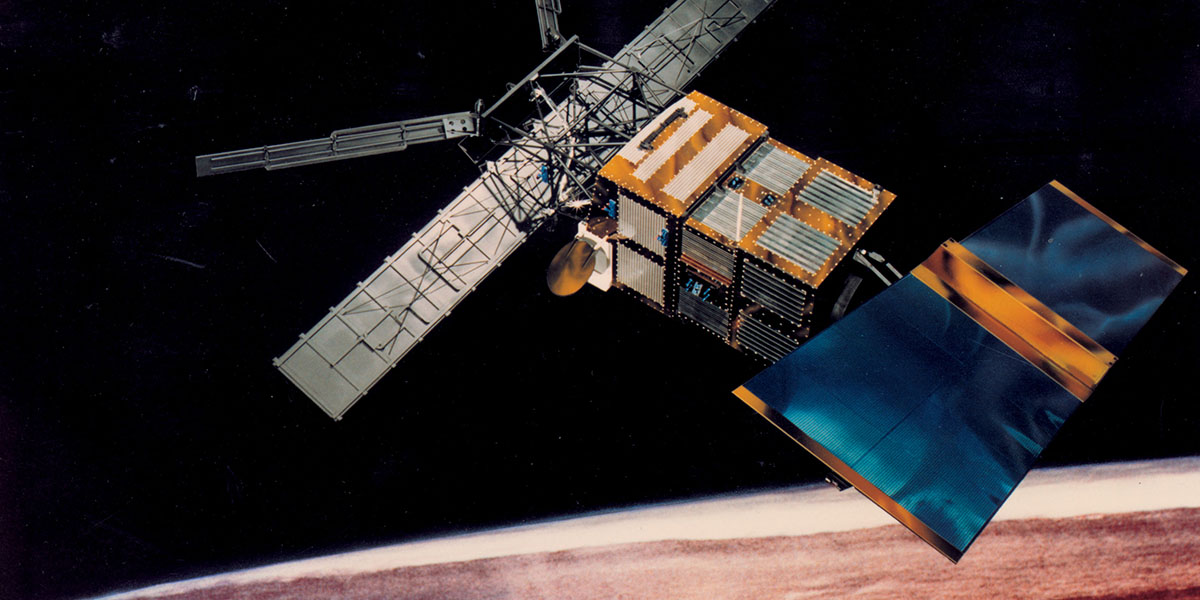 Il satellite ERS-2 in un'elaborazione grafica (ESA)