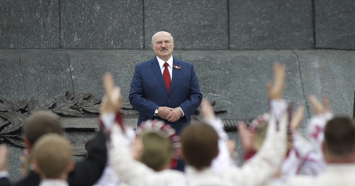 Alexander Lukashenko nel 2020 (AP Photo/Sergei Grits)