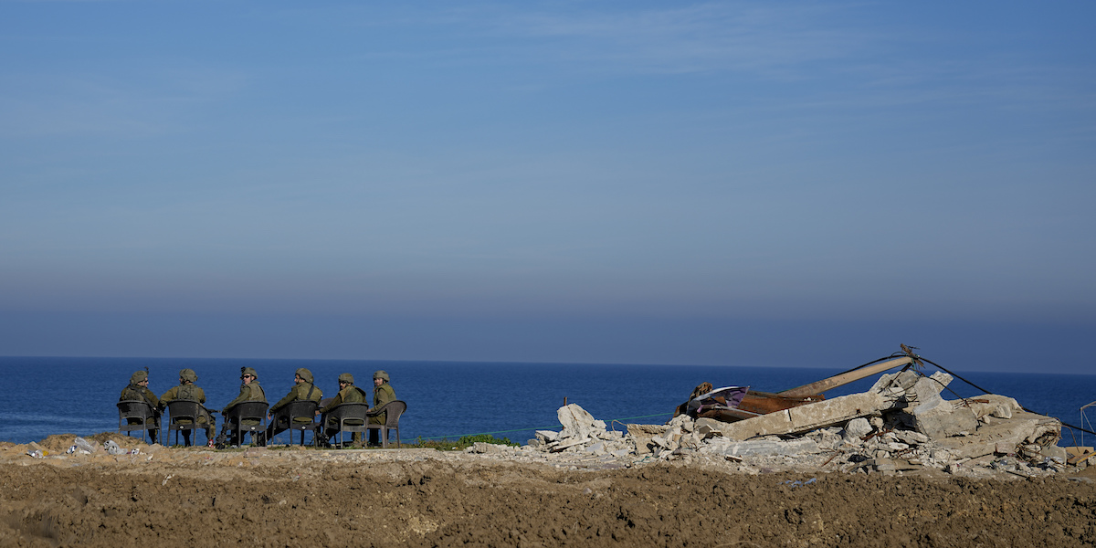 Soldati israeliani nella Striscia di Gaza, l'8 febbraio 2024