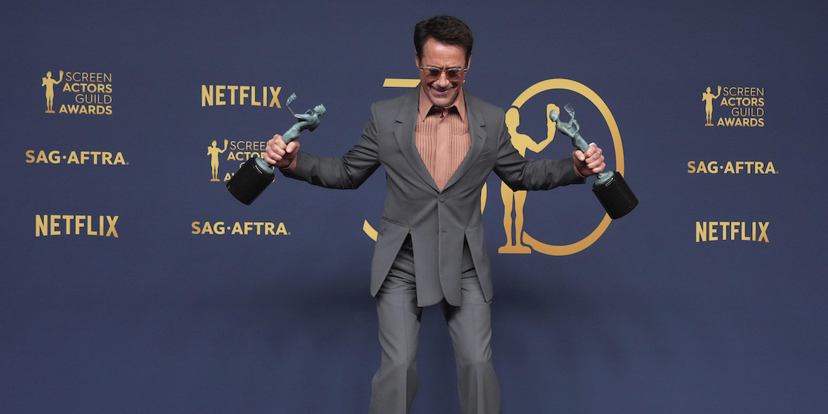 Robert Downey Jr. ai SAG Awards 2024 (Photo by Jordan Strauss/Invision/AP)