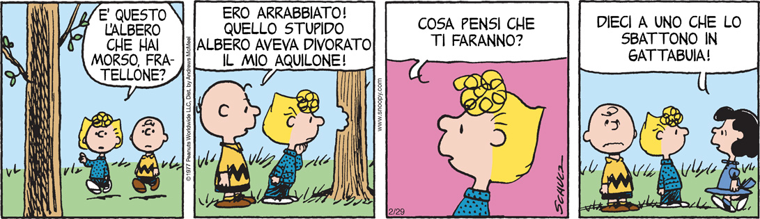 Peanuts 2024 febbraio 29