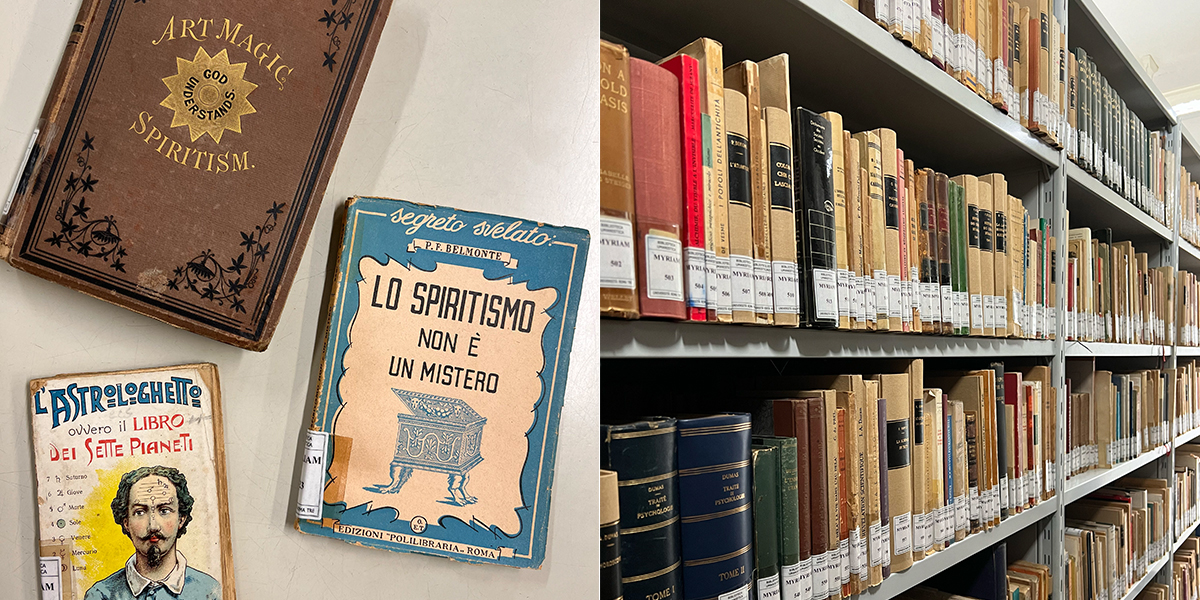 (foto Livia Satriano, Fondo Myriam. Biblioteca “Giorgio Petrocchi”, Università Roma Tre)