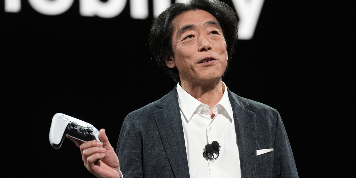 Il presidente di Sony Izumi Kawanishi (AP Photo/John Locher)