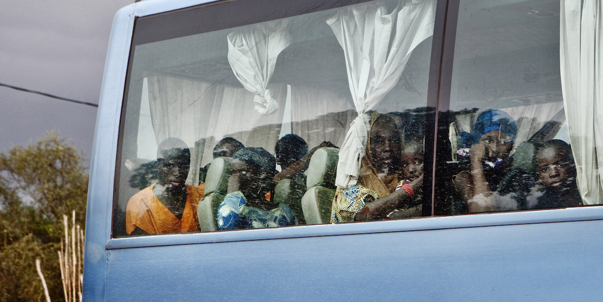 Un autobus in partenza da Gao, Mali, settembre 2012 (AP Photo)