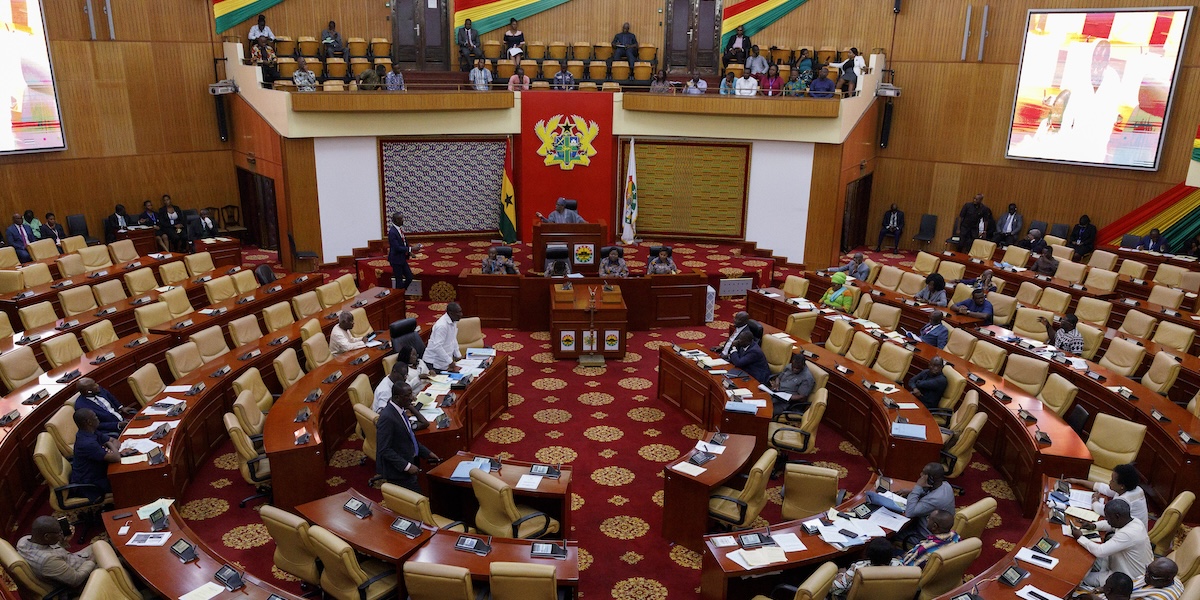 Il parlamento del Ghana, il 28 febbraio