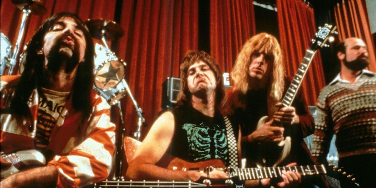 Un fotogramma di This Is Spinal Tap (Embassy Pictures)