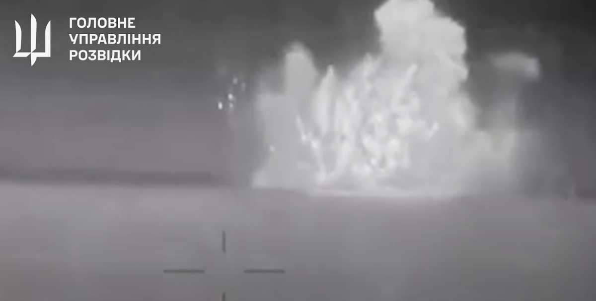 L'attacco in un video diffuso dall'intelligence militare ucraina