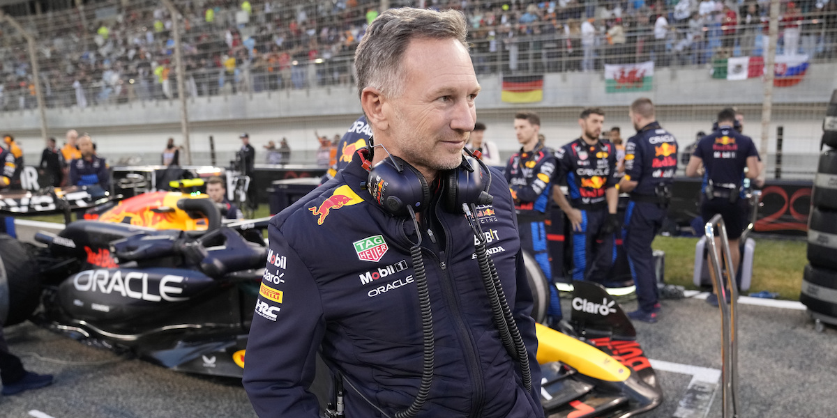 Christian Horner durante il Gran Premio del Bahrein