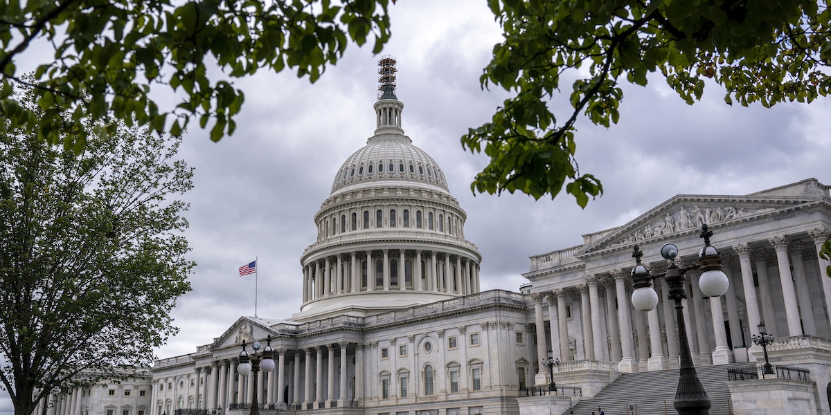 L'edificio del Congresso a Washington DC