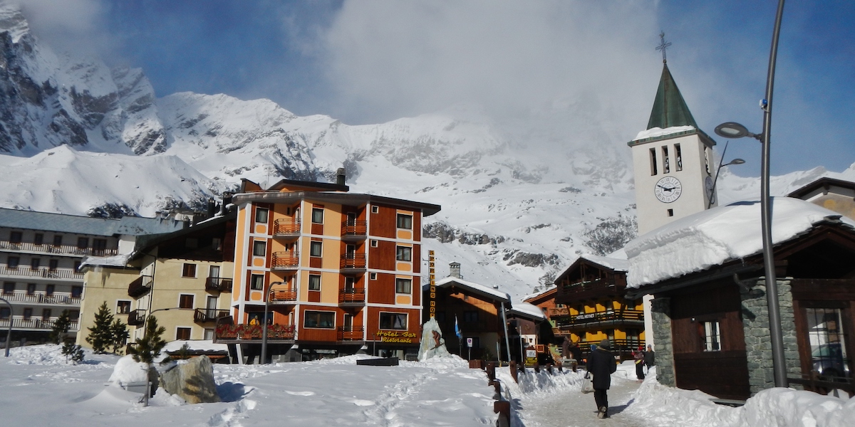 Il centro di Breuil-Cervinia