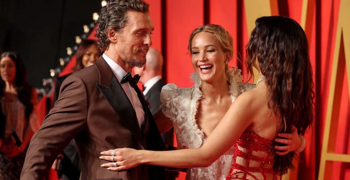 Matthew McConaughey, Jennifer Lawrence e Camila Alves
(Amy Sussman/Getty Images)