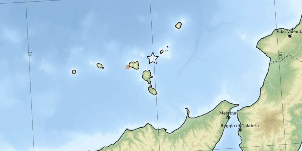 C’è stato un terremoto di magnitudo 4.4 al largo delle isole Eolie, in Sicilia