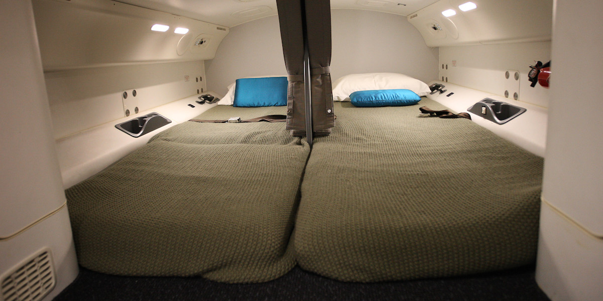 Lo spazio per il riposo dei piloti di un Boeing 787 Dreamliner (David McNew/Getty Images)