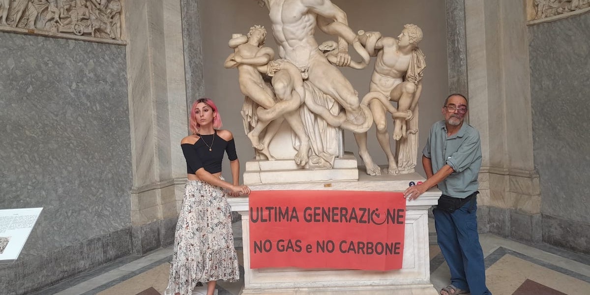 Ester Goffi e Guido Viero (foto di Alessandro Pugliese/Ultima Generazione)