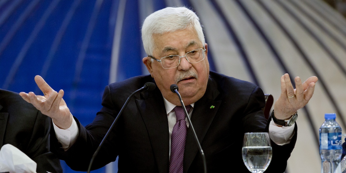 Il presidente dell'ANP Mahmoud Abbas