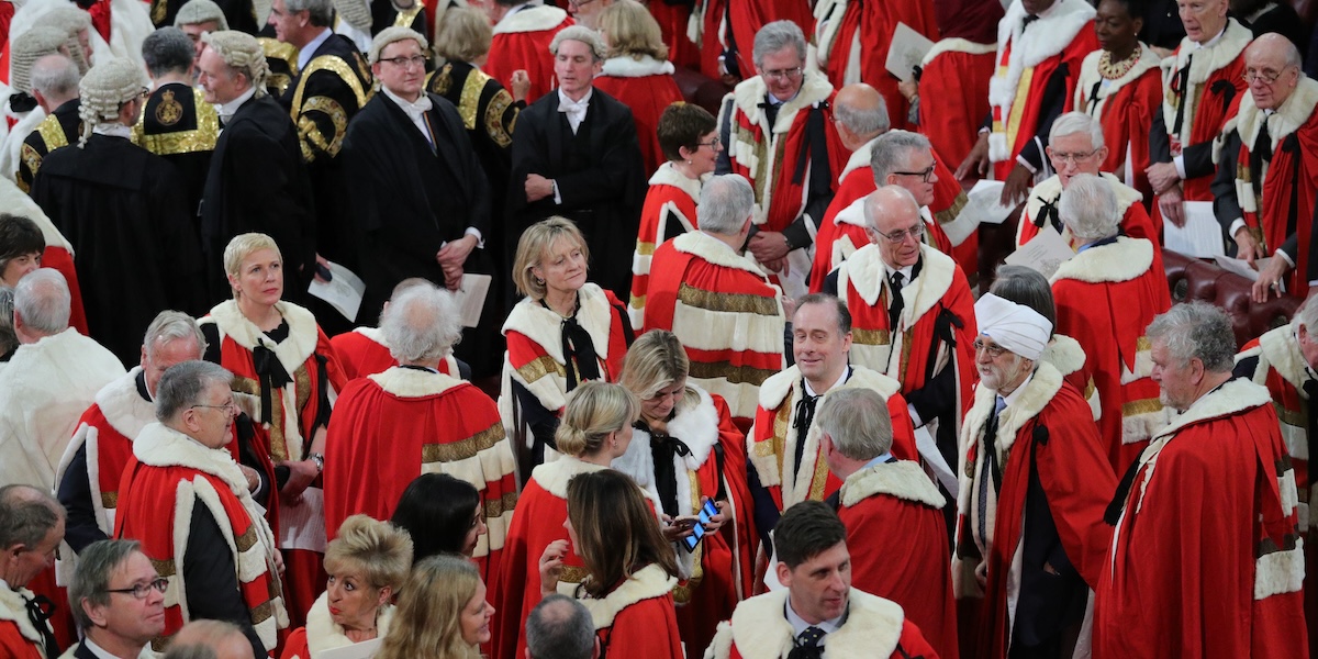 Un appuntamento cerimoniale della Camera dei Lord (Photo by Aaron Chown - WPA Pool/Getty Images)