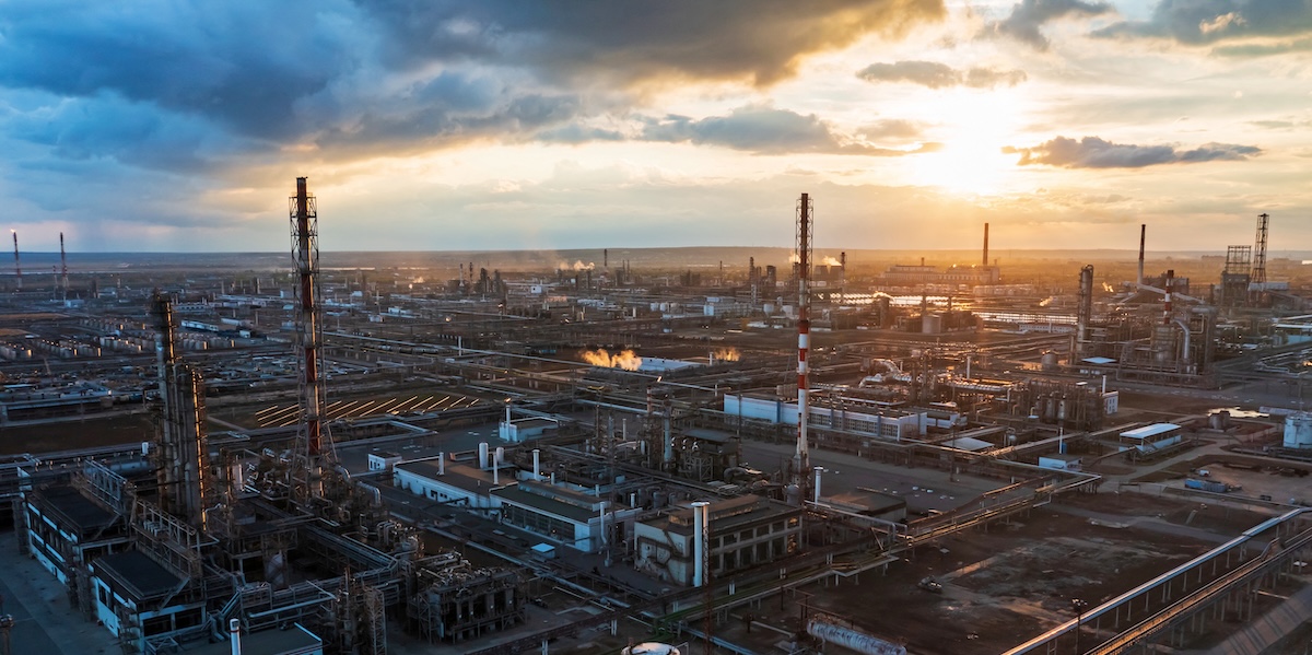 Una raffineria a Volgograd, Russia, 2022 (REUTERS)