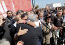 L'abbraccio tra il sindaco di Bari Antonio Decaro e il presidente della Puglia Michele Emiliano
