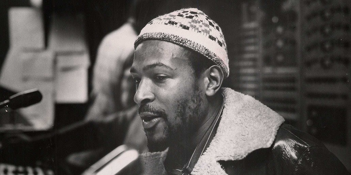 Marvin Gaye negli studi della Motown nel 1971