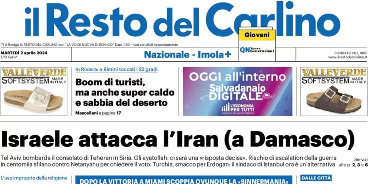 Le prime pagine di oggi