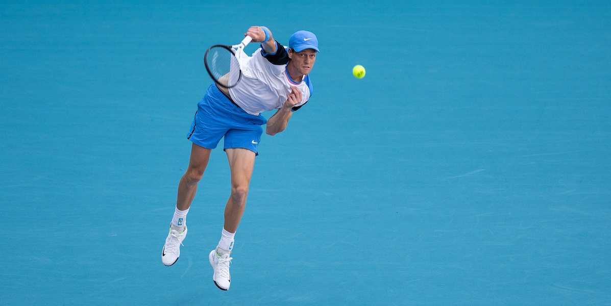 Jannik Sinner a Miami (Photo by Brennan Asplen/Getty Images)