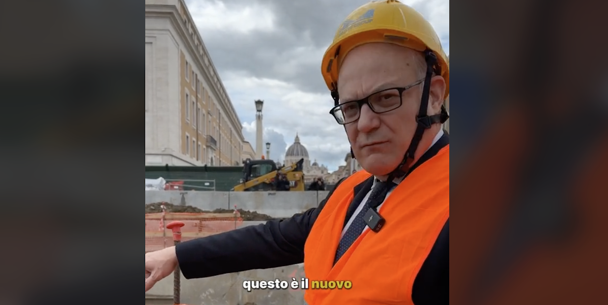 Gualtieri in uno dei video pubblicati su TikTok