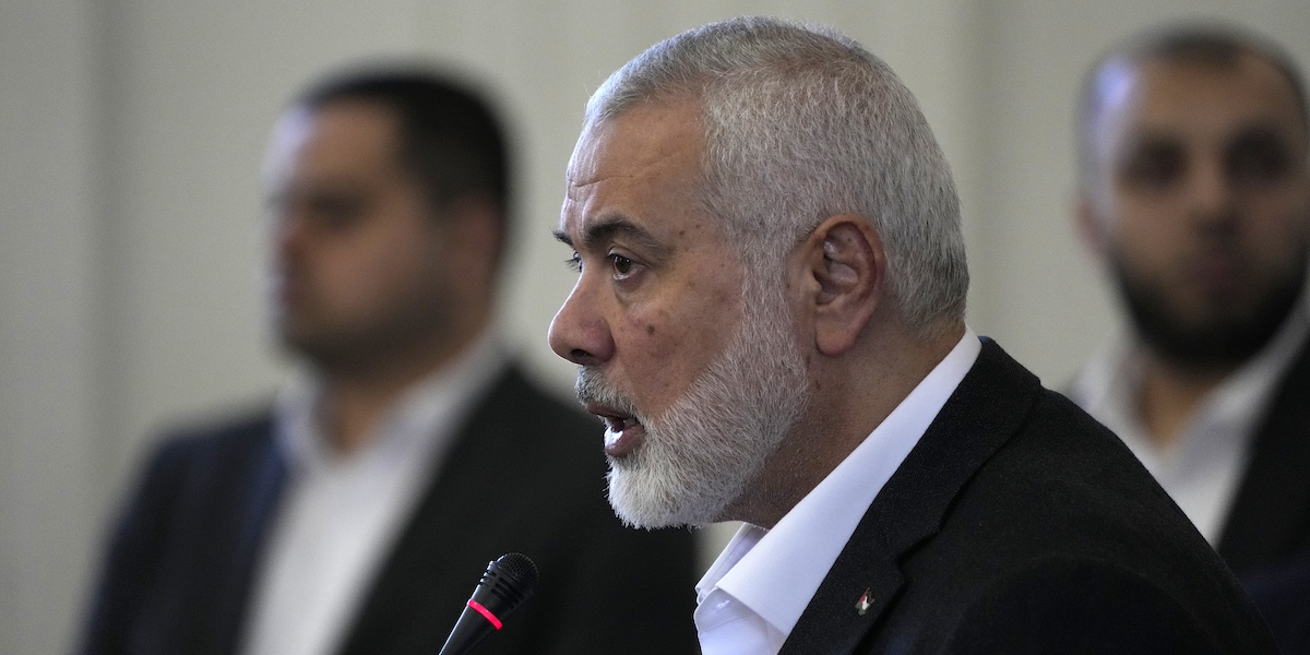 Ismail Haniyeh (AP Photo/Vahid Salemi)