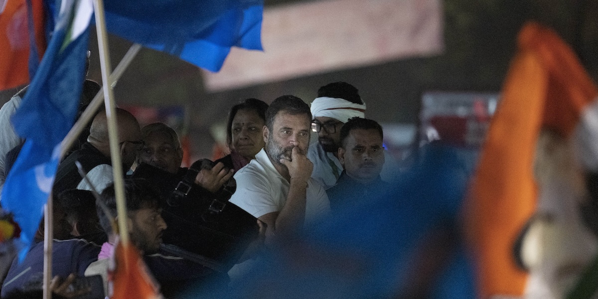 Rahul Gandhi a Lucknow, capitale dell'Uttar Pradesh (AP Photo/Rajesh Kumar Singh, File)