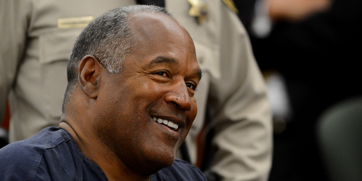 O.J. Simpson nel 2013 (AP Photo/Ethan Miller, Pool)