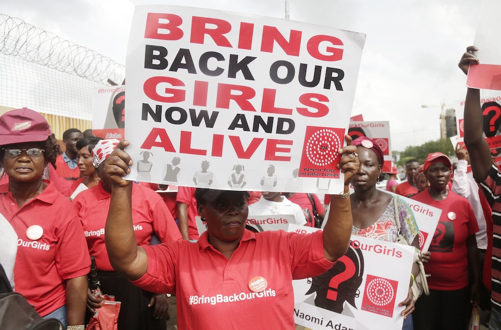 Una manifestazione per la liberazione delle studentesse rapite a Chibok, nel 2017