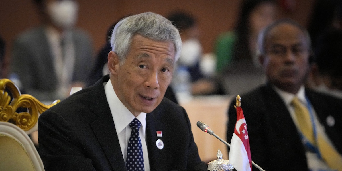 Lee Hsien Loong nel 2022 (AP Photo/Anupam Nath)
