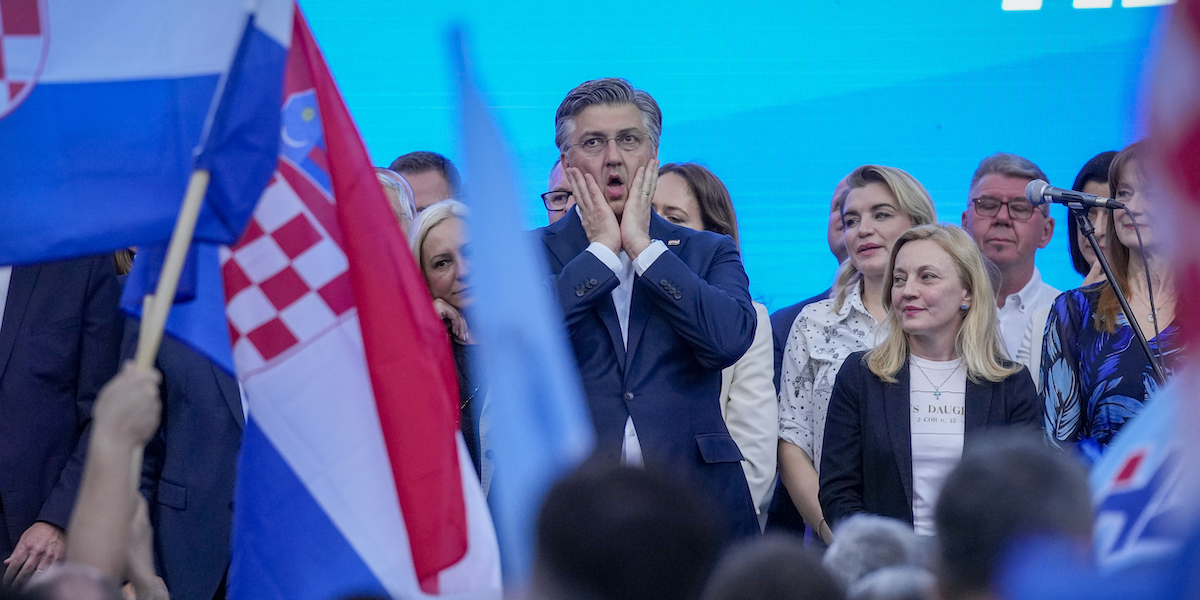 Il primo ministro uscente Andrej Plenković (AP Photo/Darko Bandic)