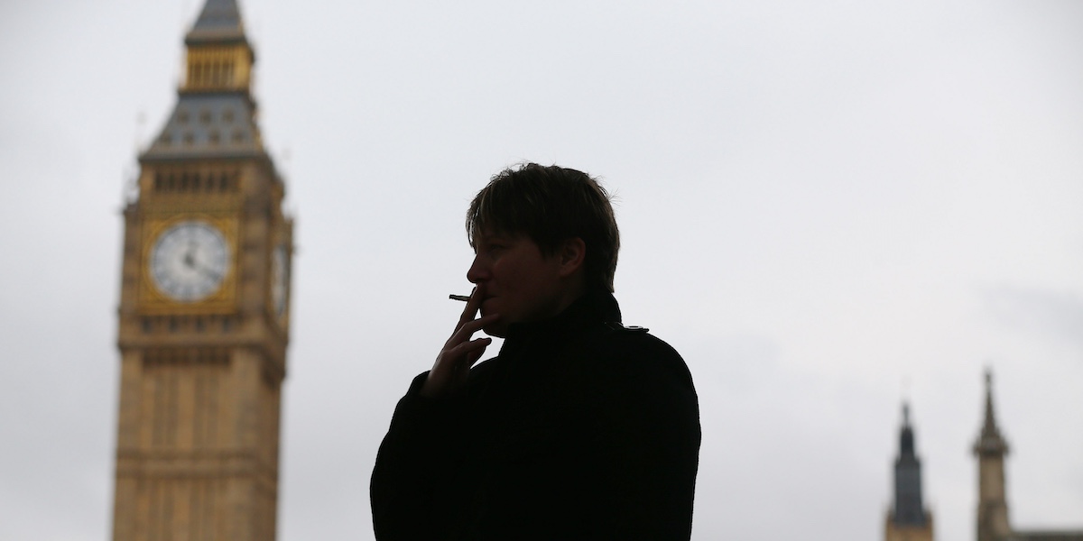 The anti-smoking law is dividing the British Conservative Party