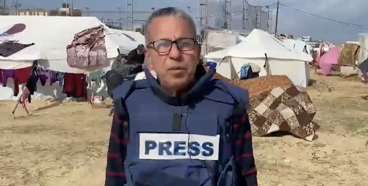 O jornalista palestino Sami Al-Ajrami deixou a Faixa de Gaza