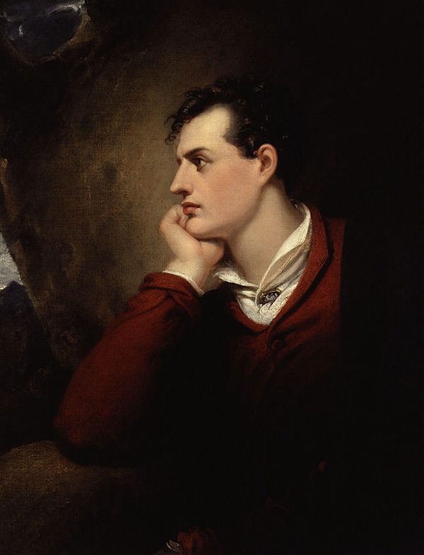 Un ritratto di Lord Byron del 1813 di Richard Westall